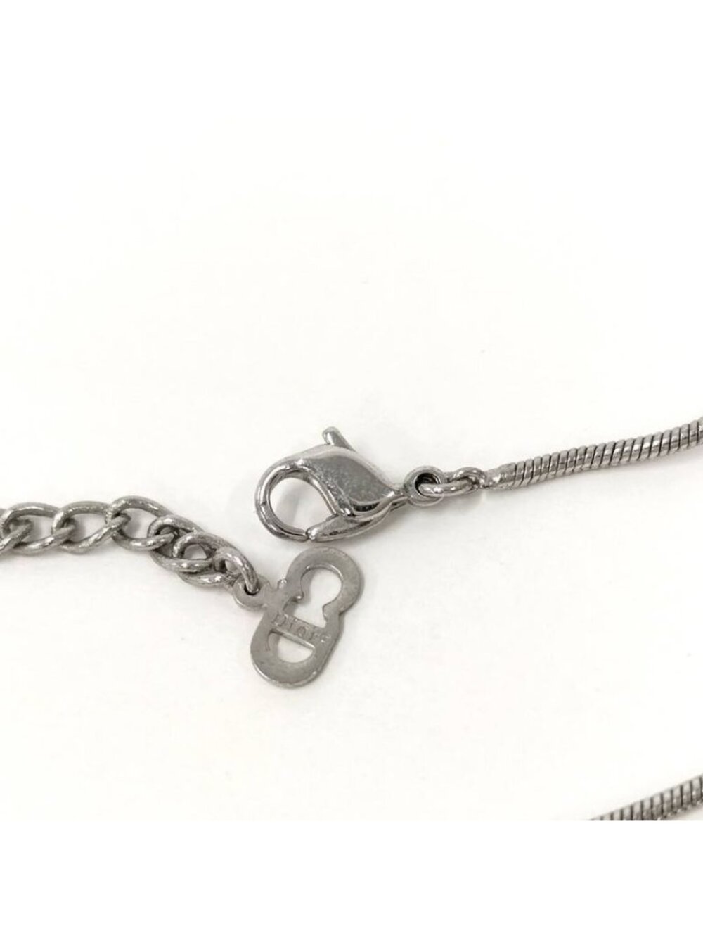 Dior Necklace Heart Silver Color Plated - Picture 5 of 6